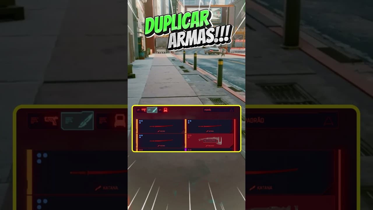 Armas em Dose Dupla! Método Infalível de Duplicação em Cyberpunk #Cyberpunk2077 #DuplicaçãoDeArmas