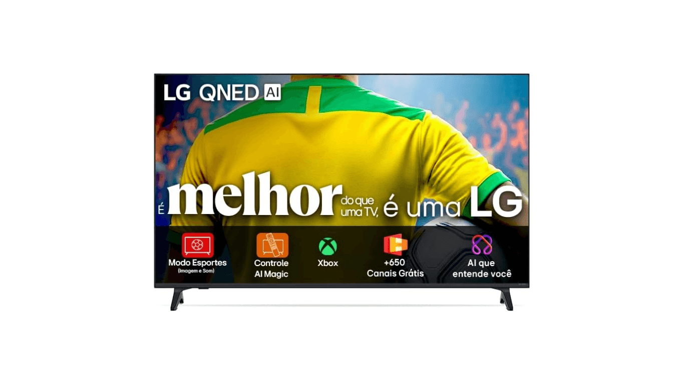 Oferta 5.5: Smart TV 4K 55" LG QNED73 aparece 28% mais barata na Amazon